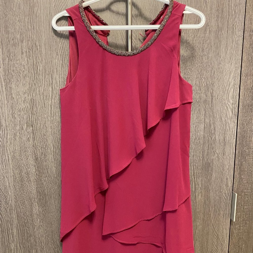 dress with beaded neckline
